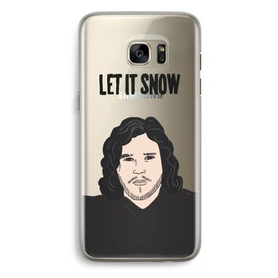 Let It Snow: Samsung Galaxy S7 Edge Transparant Hoesje