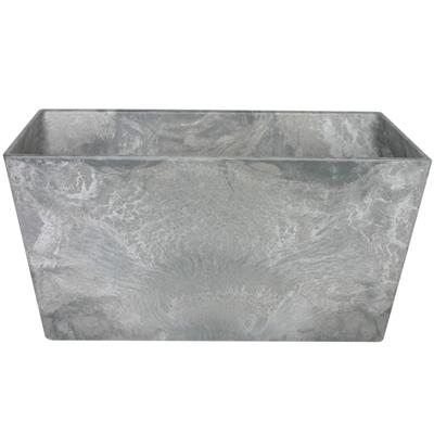 Ter Steege Plantenbak balkonbak - gerecycled kunststof - grijs - 30 x 14 cm - Binnen en buiten