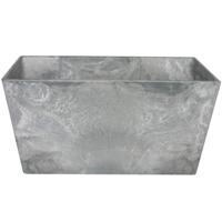 Ter Steege Plantenbak balkonbak - gerecycled kunststof - grijs - 30 x 14 cm - Binnen en buiten