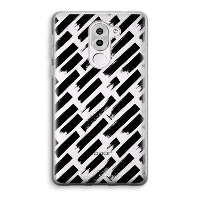 Zwarte vegen: Honor 6X Transparant Hoesje