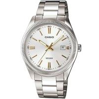 Horloge Heren Casio DATE - SILVER, GOLD INDEXES (Ø 39 mm)