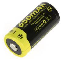 NiteCore NL166 Speciale oplaadbare batterij 16340 Li-ion 3.7 V 650 mAh