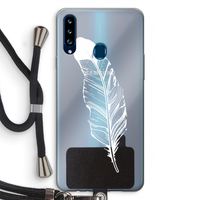 Pluim: Samsung Galaxy A20s Transparant Hoesje met koord Pluim: Samsung Galaxy A20s Transparant Hoesje met koord