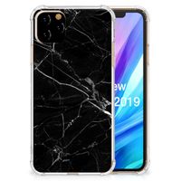 Apple iPhone 11 Pro Max Anti-Shock Hoesje Marmer Zwart - Origineel Cadeau Vader