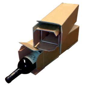 Verzenddoos cleverpack met buffer wijn