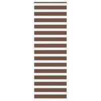 VidaXL Zebra rolgordijn 75x230 cm stofbreedte 70,9 cm polyester bruin