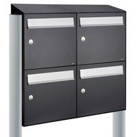 Allux Flow Set 2-Breed, 2-Hoog Met Dak Op Statief Zwart - 40040070_2x2ds