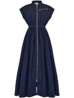 Alexander McQueen robe-chemise à épaules tombantes - Bleu