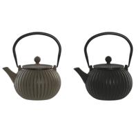 Theepot Home ESPRIT Zwart Beige Roestvrij staal Ijzer 1 L (2 Stuks)