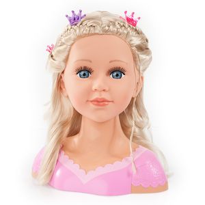 Bayer Opmaakpop en kaphoofd set Super Model Charlene 27 cm 90088AA