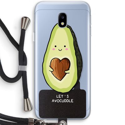 Avocuddle: Samsung Galaxy J3 (2017) Transparant Hoesje met koord