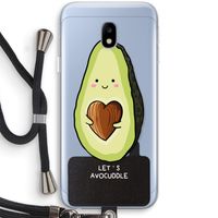 Avocuddle: Samsung Galaxy J3 (2017) Transparant Hoesje met koord