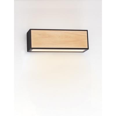 Lyora WandlampAstral antraciet met hout - 9030633