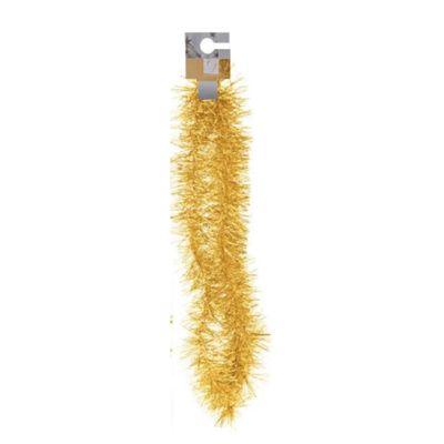 Gouden folieslinger fijn 180 cm