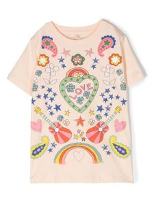 Stella McCartney Kids t-shirt à imprimé graphique - Tons neutres