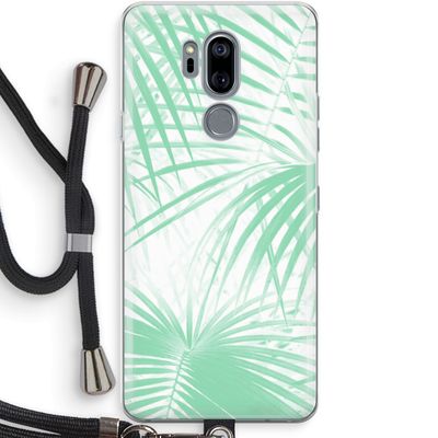 Palmbladeren: LG G7 Thinq Transparant Hoesje met koord