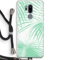 Palmbladeren: LG G7 Thinq Transparant Hoesje met koord