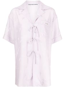 Alexander Wang chemise de pyjama en jacquard - Violet