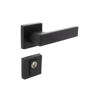 Intersteel AchterdeurbeslagsetAmsterdam vierkant zwart - 0023.405727