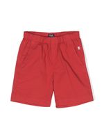 Il Gufo short en coton stretch à taille élastiquée - Rouge