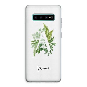 Green Brush: Samsung Galaxy S10 Plus Transparant Hoesje