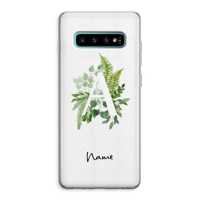 Green Brush: Samsung Galaxy S10 Plus Transparant Hoesje