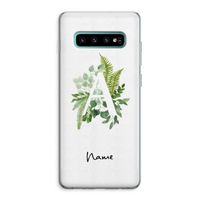 Green Brush: Samsung Galaxy S10 Plus Transparant Hoesje
