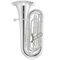 Jupiter JTU1010S BBb marching tuba (4/4 frmt, 4 front ventielen, verzilverd)
