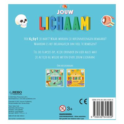 Rebo Publishers Jouw lichaam flapjesboek Rebo Publishers Jouw lichaam flapjesboek