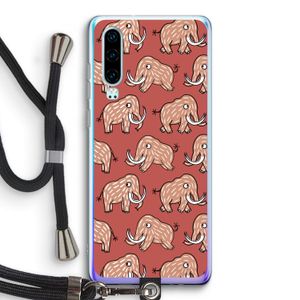 Mammoet: Huawei P30 Transparant Hoesje met koord