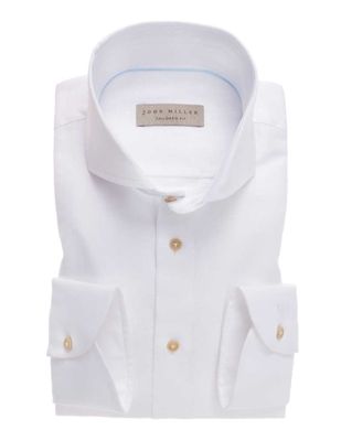 John Miller Heren Overhemd Spierwit Cutaway Tailored Fit