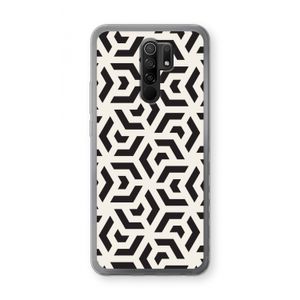 Crazy pattern: Xiaomi Redmi 9 Transparant Hoesje
