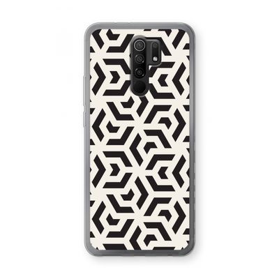 Crazy pattern: Xiaomi Redmi 9 Transparant Hoesje