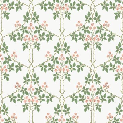 Dutch Wallcoverings Hidden Tr2 -Blackberry Wit/Grn/Rd - Wit/Groen/Rood