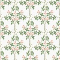 Dutch Wallcoverings Hidden Tr2 -Blackberry Wit/Grn/Rd - Wit/Groen/Rood