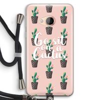 Cactus quote: HTC U Play Transparant Hoesje met koord
