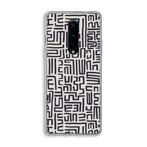 Moroccan Print: OnePlus 8 Transparant Hoesje