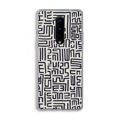 Moroccan Print: OnePlus 8 Transparant Hoesje
