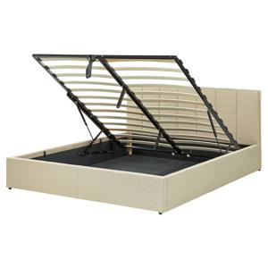 Beliani DREUX - Tweepersoonsbed-Beige-Polyester