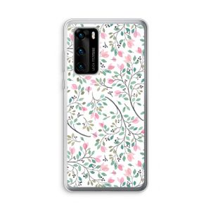 Sierlijke bloemen: Huawei P40 Transparant Hoesje