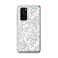 Sierlijke bloemen: Huawei P40 Transparant Hoesje