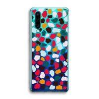 Colored Giraffe: Huawei P30 Transparant Hoesje