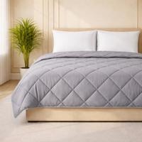 Sale: -53% | Wasbaar Lazy Dekbed Zonder Overtrek - Zonder Overtrek - Grijs - Dekbed-Discounter.nl