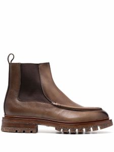 Santoni bottines chelsea Beatles - Marron