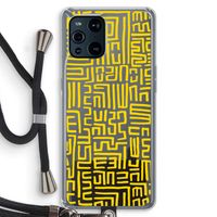 Majorelle Blue Print: Oppo Find X3 Transparant Hoesje met koord