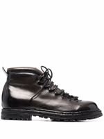 Officine Creative bottines en cuir à lacets - Gris - thumbnail