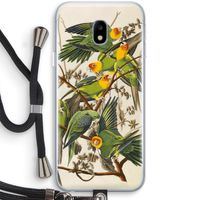 Carolinaparkiet: Samsung Galaxy J3 (2017) Transparant Hoesje met koord