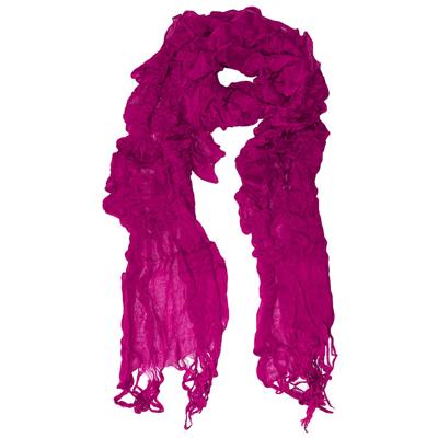 Langwerpige Sjaal met Franjes Dancing Donker Fuchsia