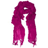 Langwerpige Sjaal met Franjes Dancing Donker Fuchsia