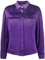 TOM FORD chemise d'inspiration Western en satin - Violet